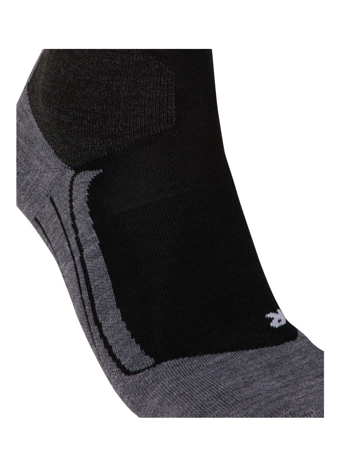Falke SK4 skisokken in wolblend - detail 4 zwart