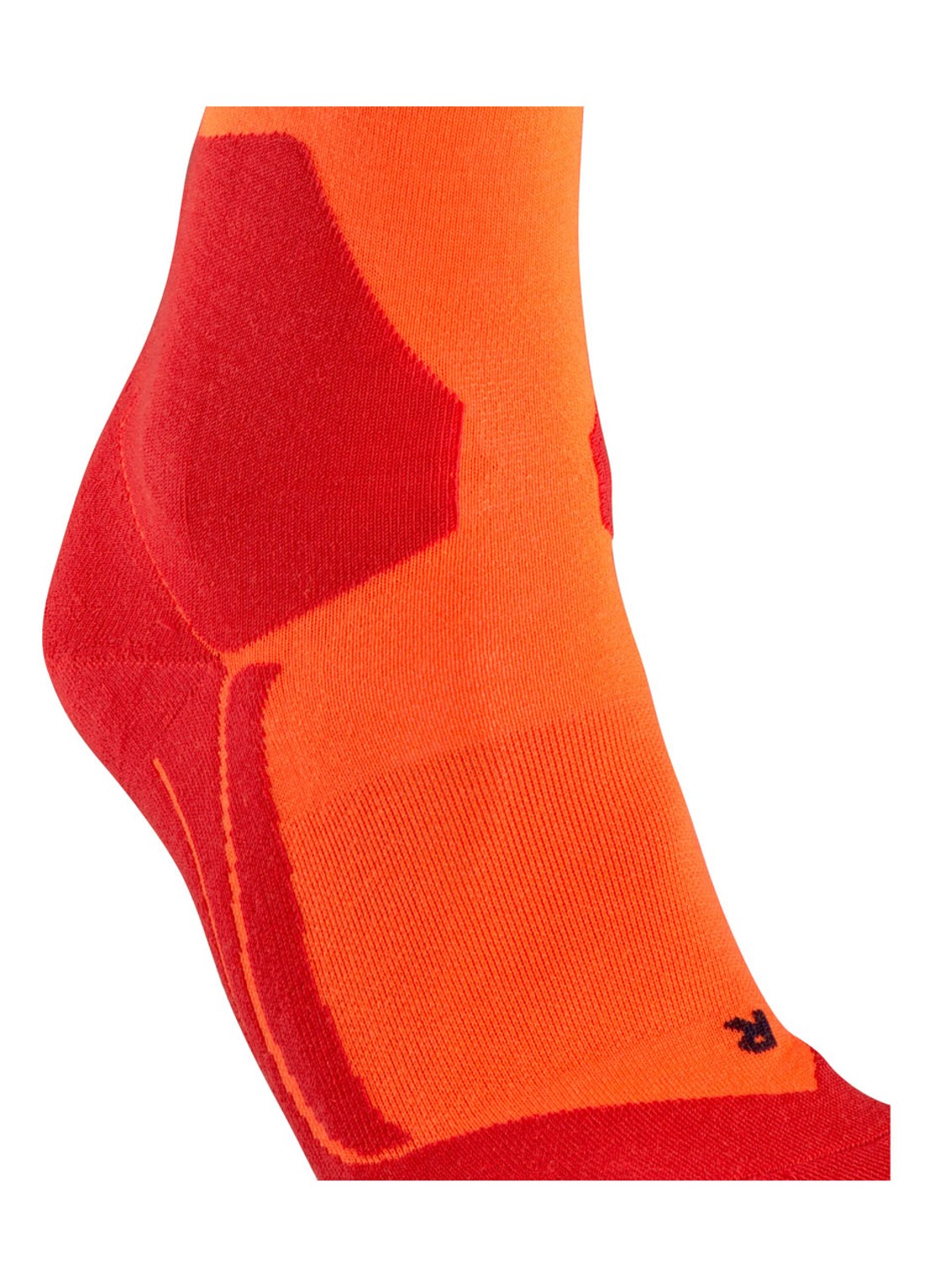 Falke SK4 skisokken in wolblend - detail 3 oranje