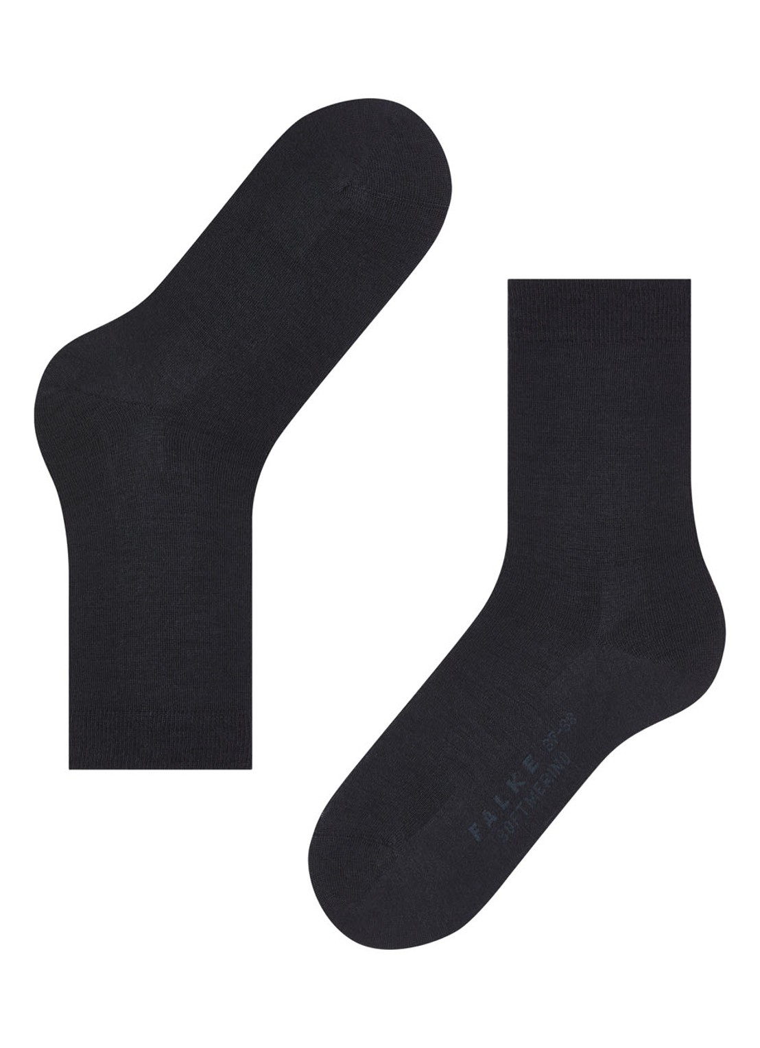 Falke Sofmerino sokken - detail 4 donkerblauw
