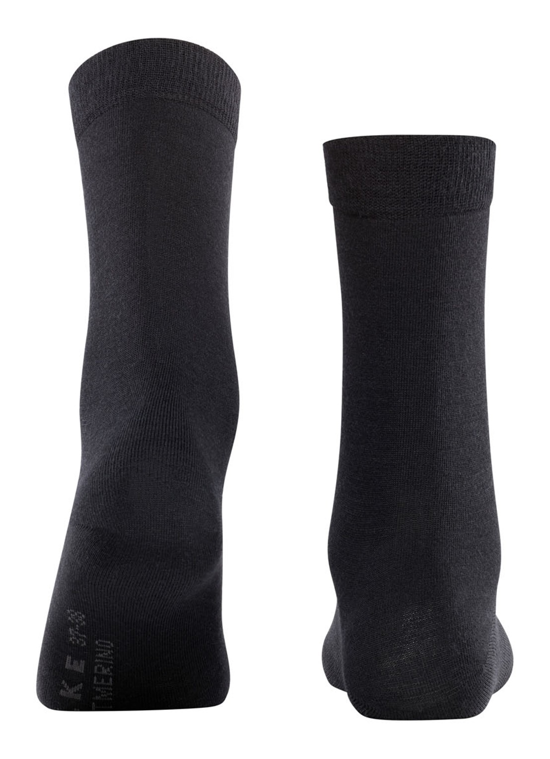 Falke Sofmerino sokken - detail 3 zwart