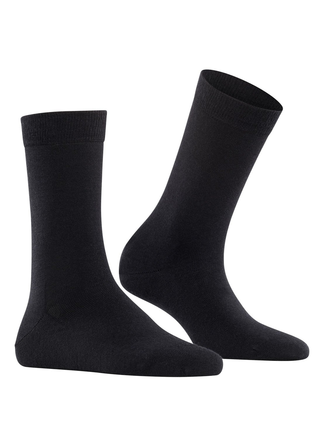 Falke Sofmerino sokken - voorkant 2 zwart