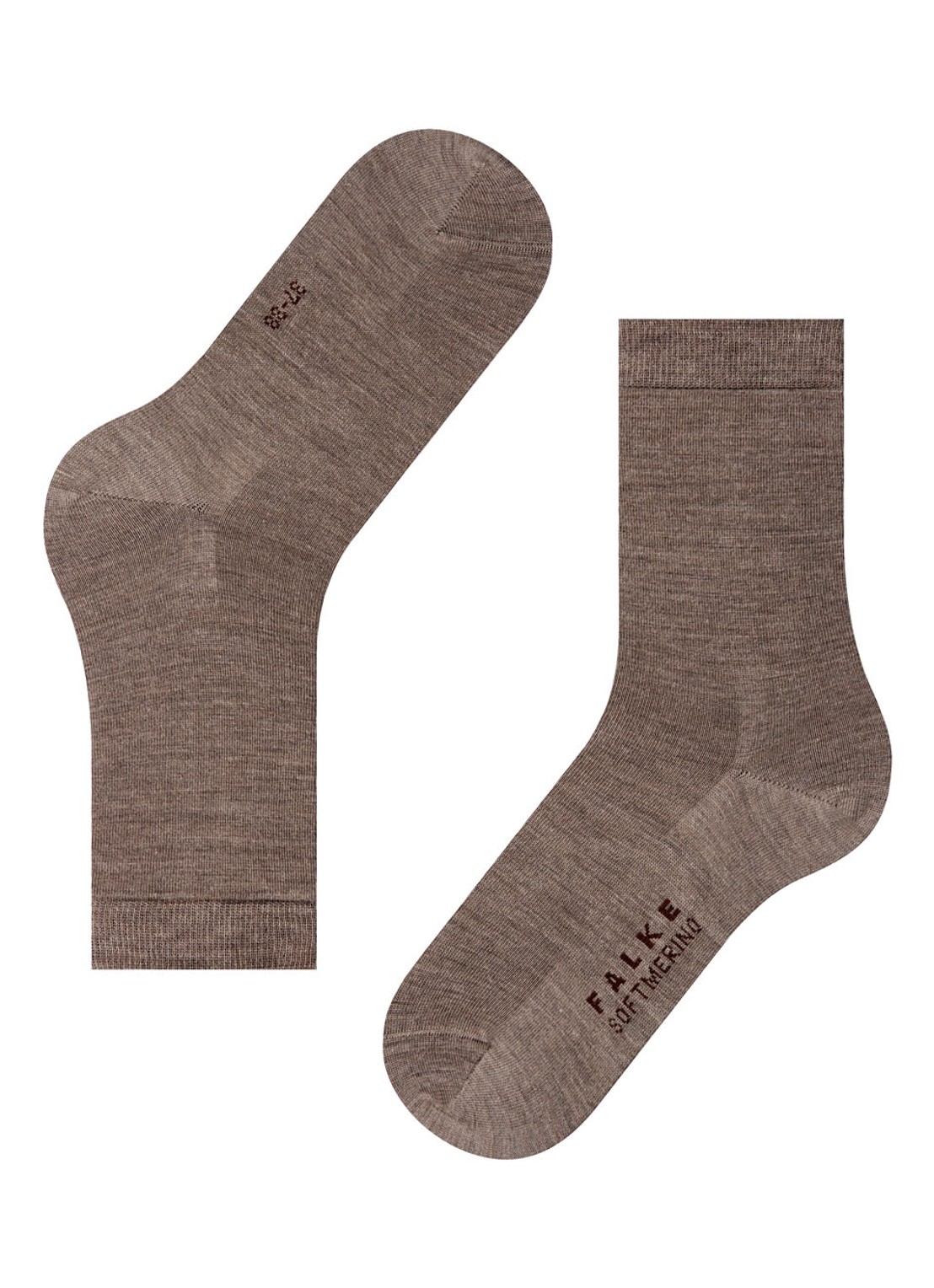 Falke Sofmerino sokken - detail 2 grijs