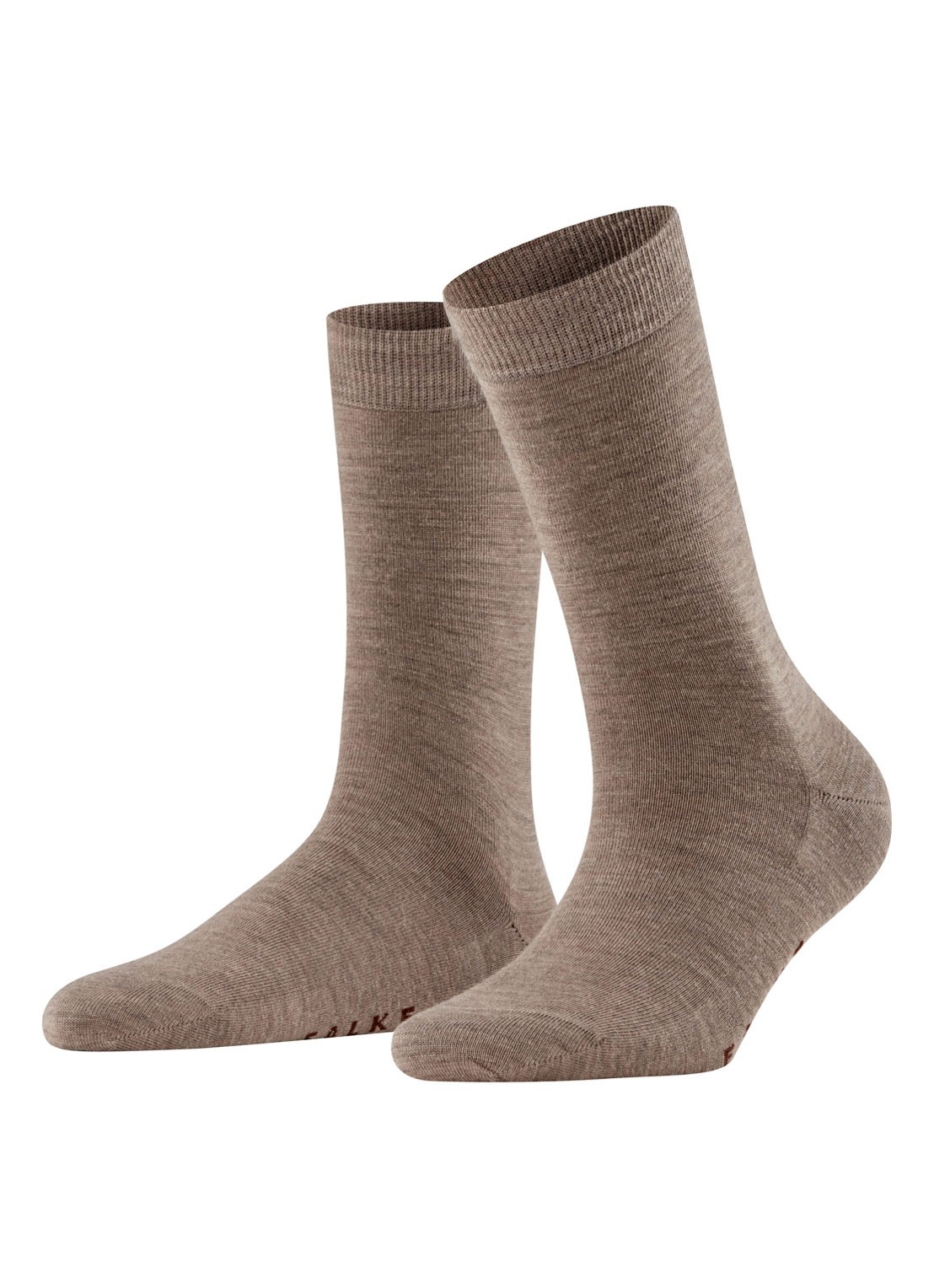 Falke Sofmerino sokken - voorkant 5 grijs