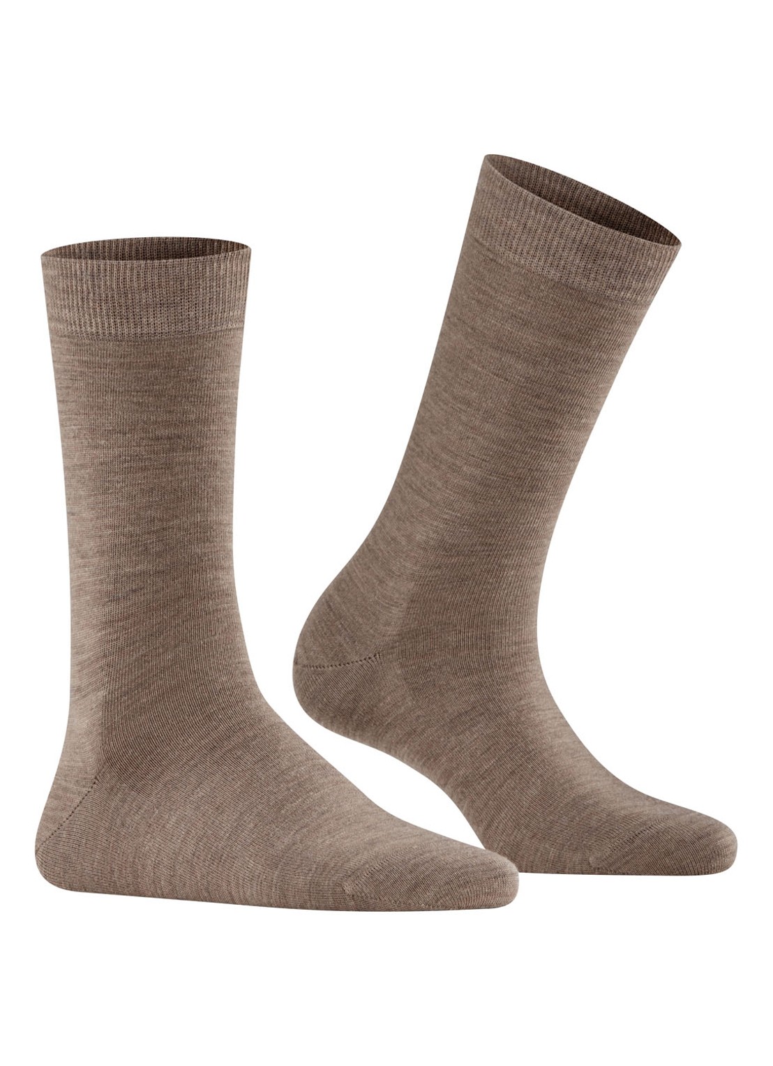 Falke Sofmerino sokken - voorkant 6 grijs