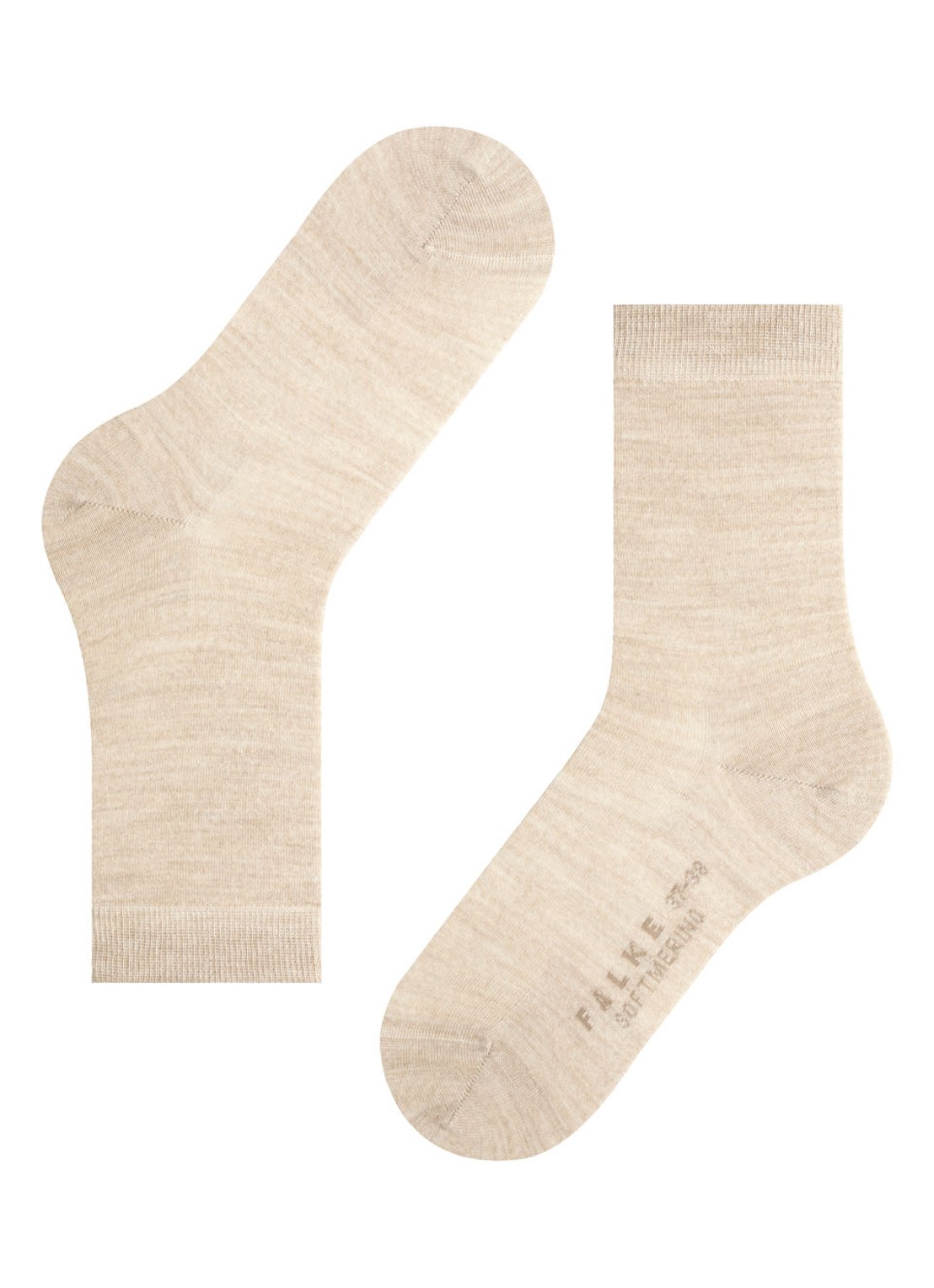 Falke Sofmerino sokken - detail 2 beige