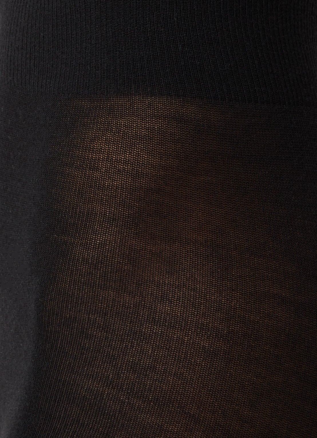 Falke Soft Merino maillot in wolblend - detail zwart