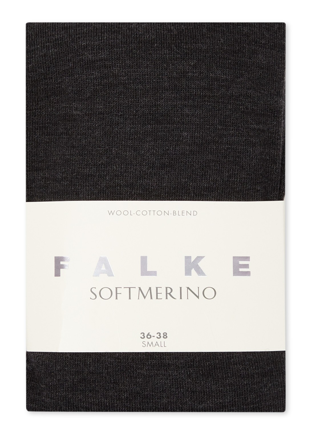 Falke Soft Merino maillot in wolblend - voorkant antraciet