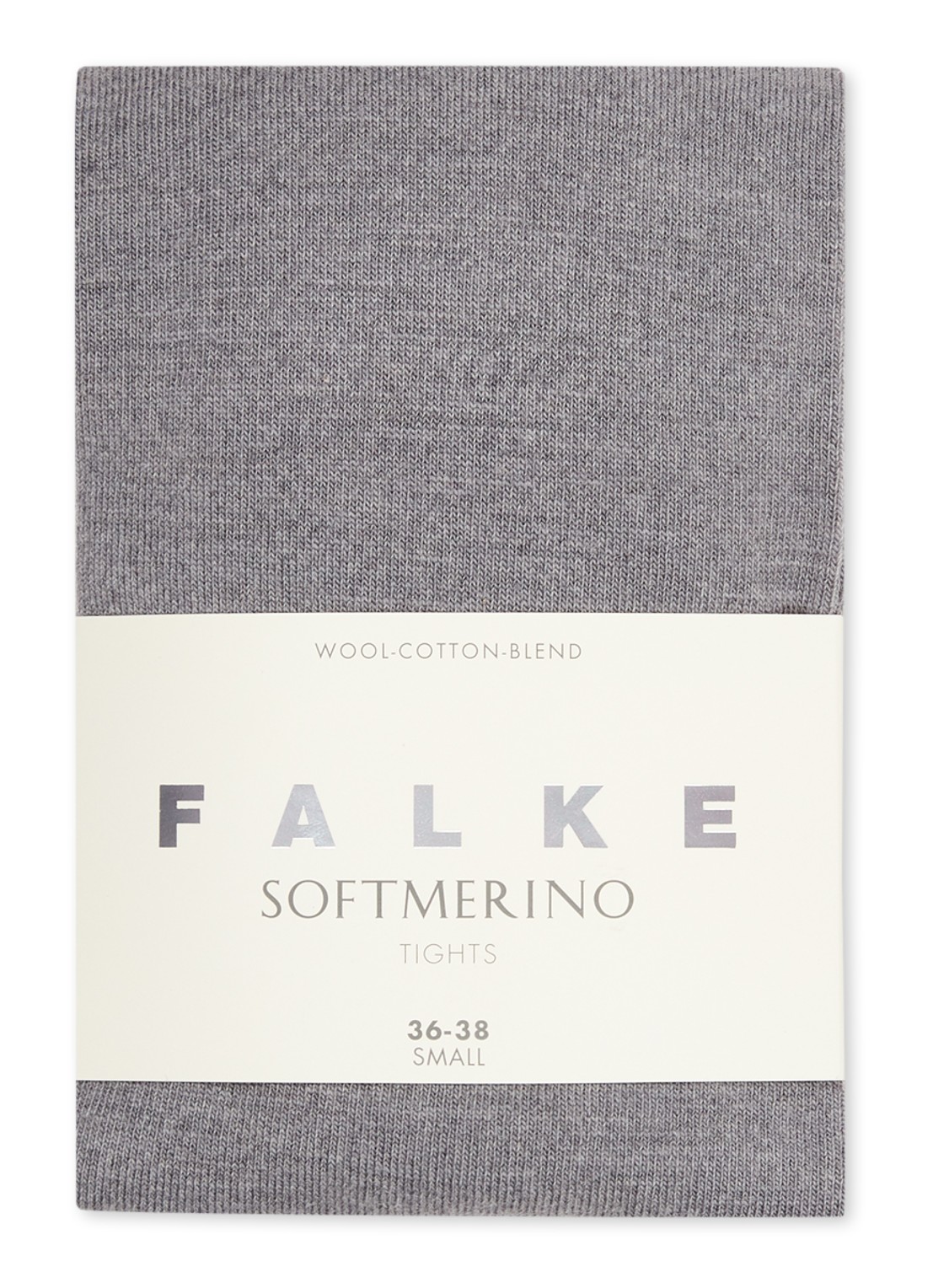 Falke Soft Merino maillot in wolblend - voorkant grijsmele