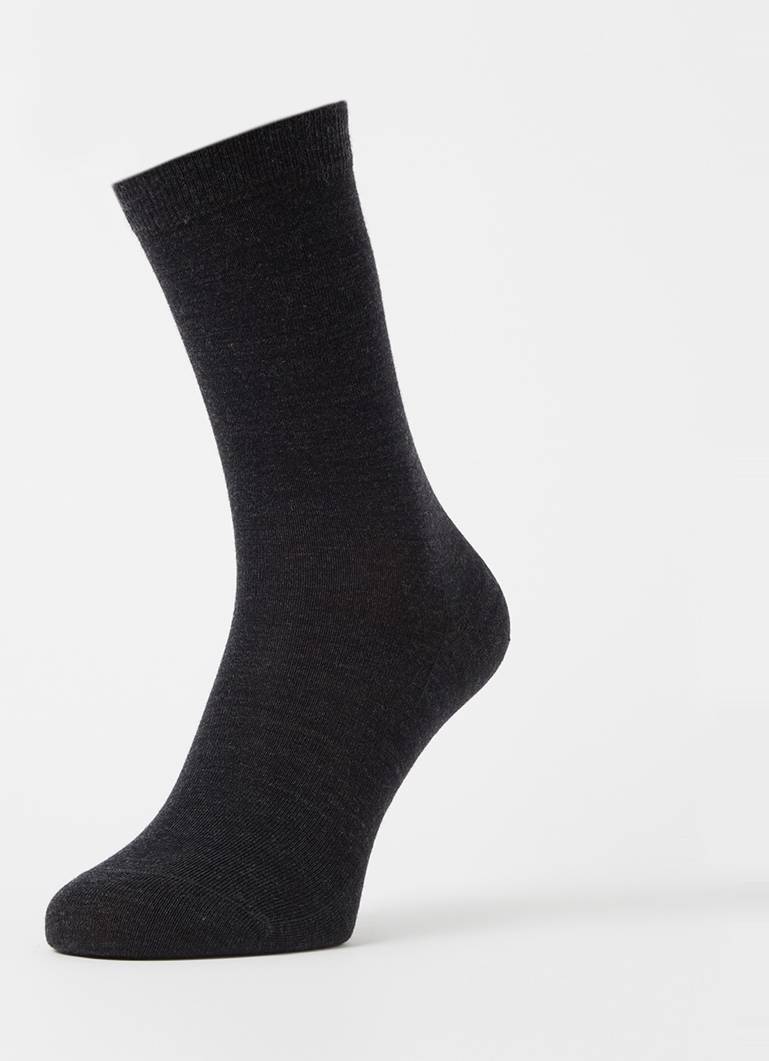 Falke Soft Merino sokken in wolblend in 2-pack  - detail 3 antraciet