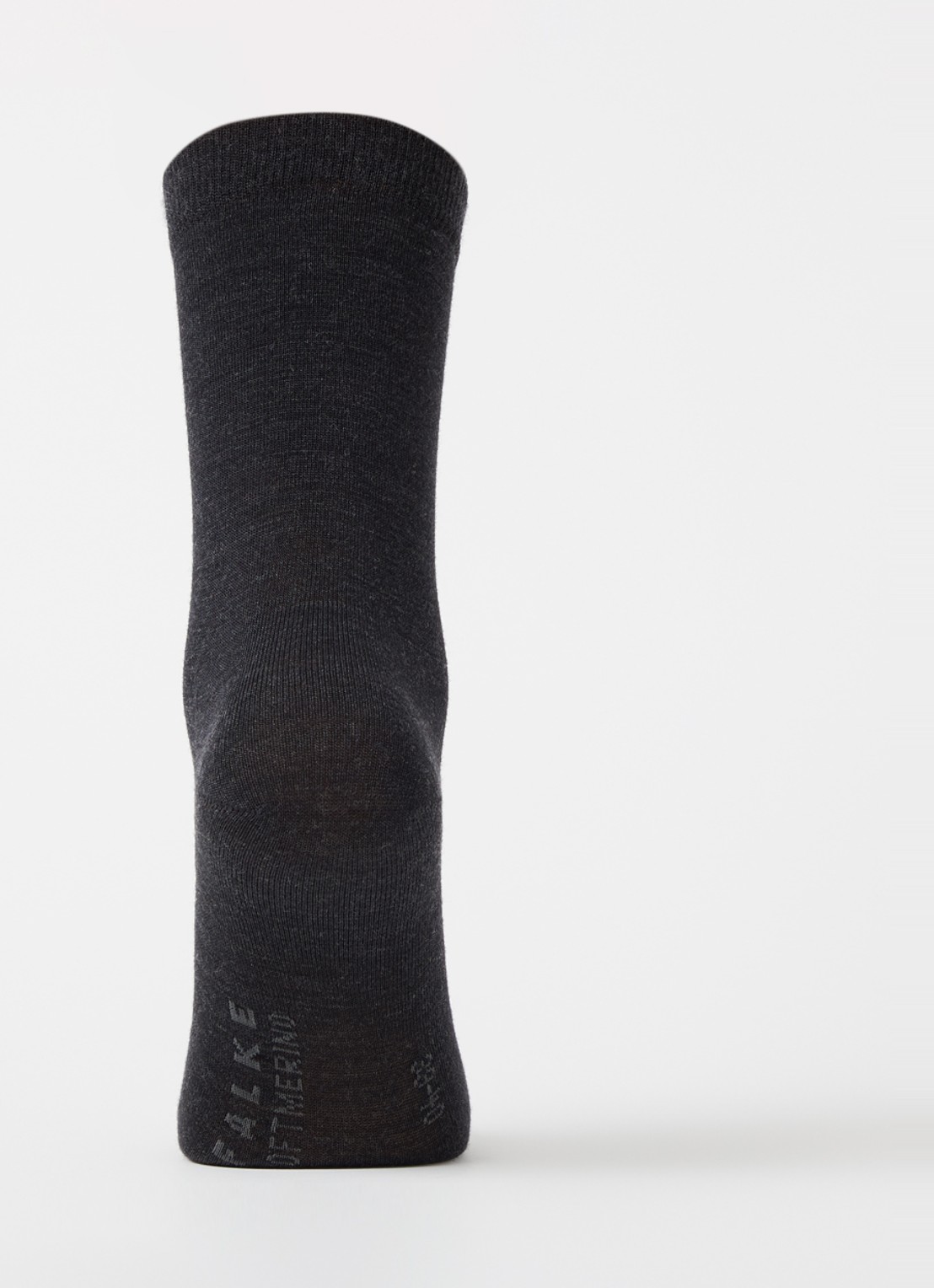 Falke Soft Merino sokken in wolblend in 2-pack  - voorkant 2 antraciet