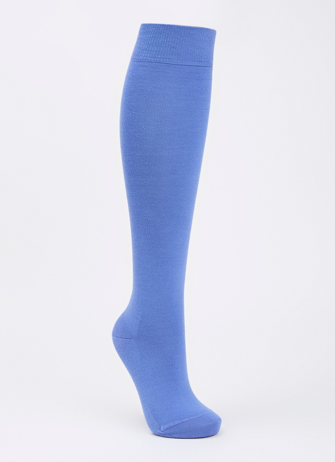 Falke Softmerino kniekousen in wolblend - voorkant 2 lavendel