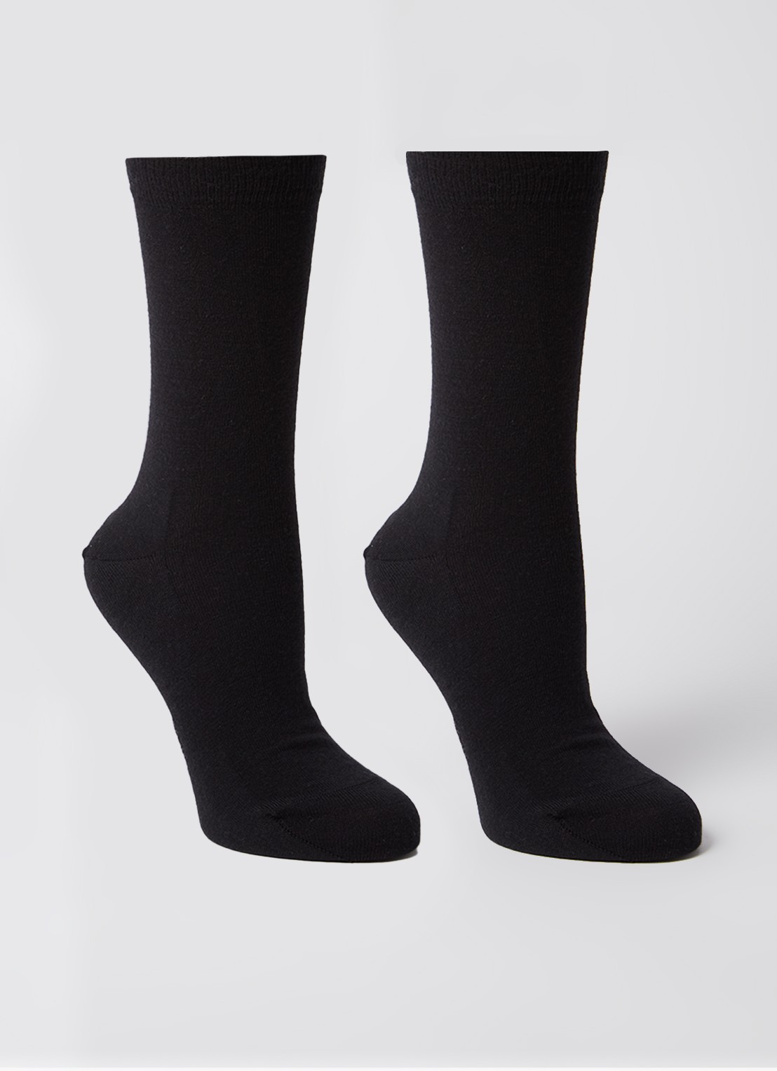 Falke Softmerino sokken 2-pack - voorkant zwart