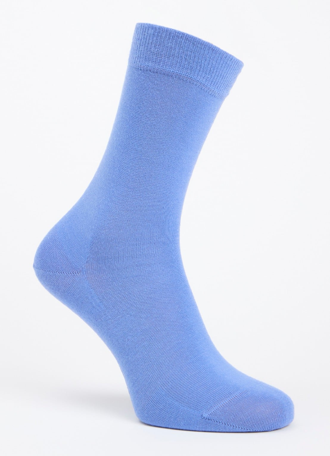 Falke Softmerino sokken in scheerwolblend - voorkant blauw