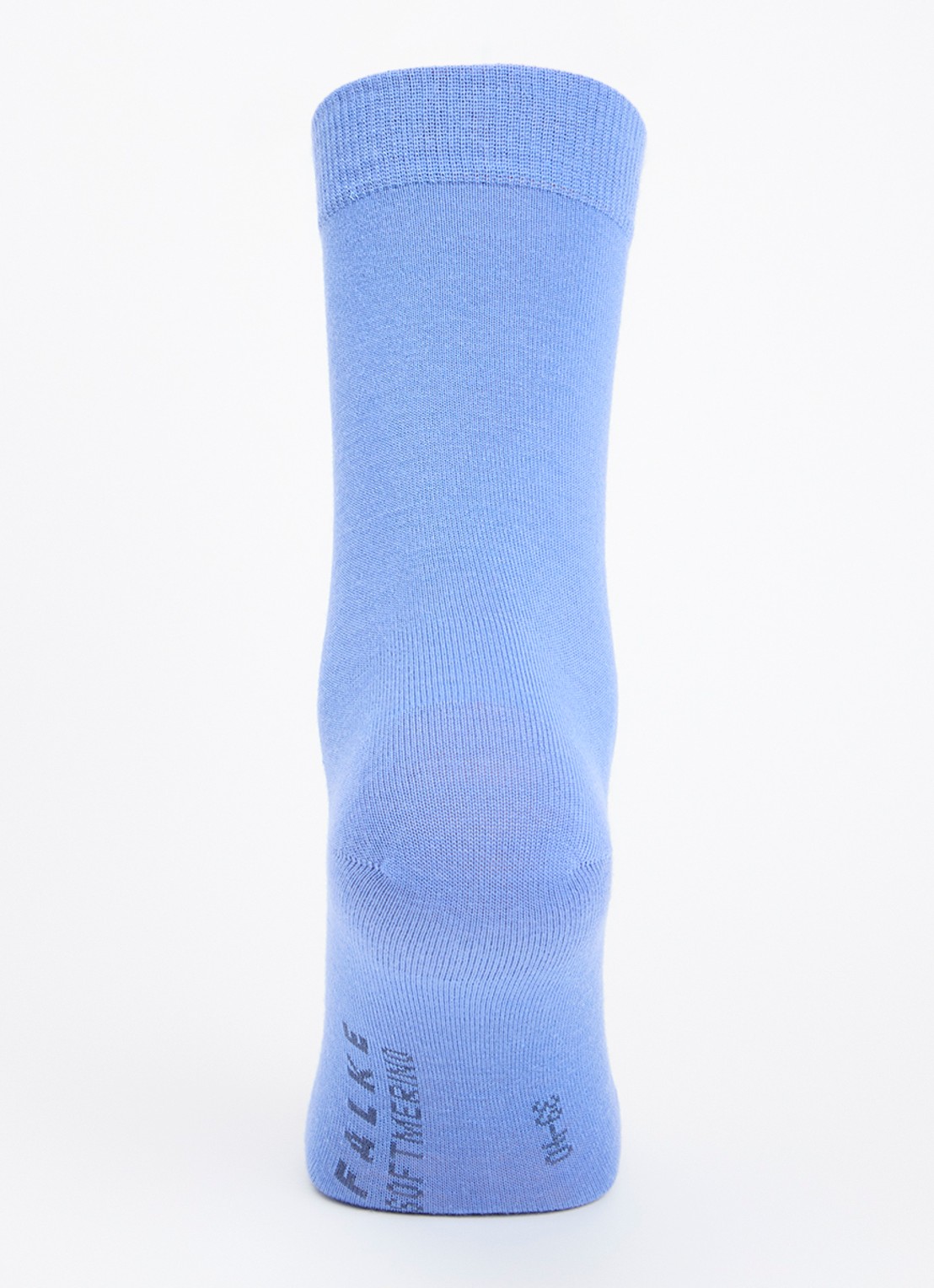 Falke Softmerino sokken in scheerwolblend - voorkant 2 blauw