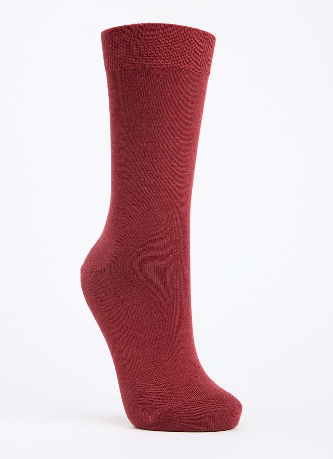 Falke Softmerino sokken in scheerwolblend - detail 3 steenrood