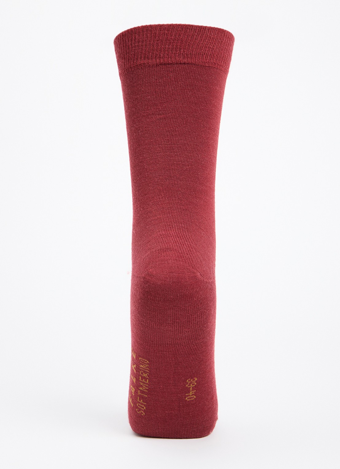 Falke Softmerino sokken in scheerwolblend - voorkant 2 steenrood