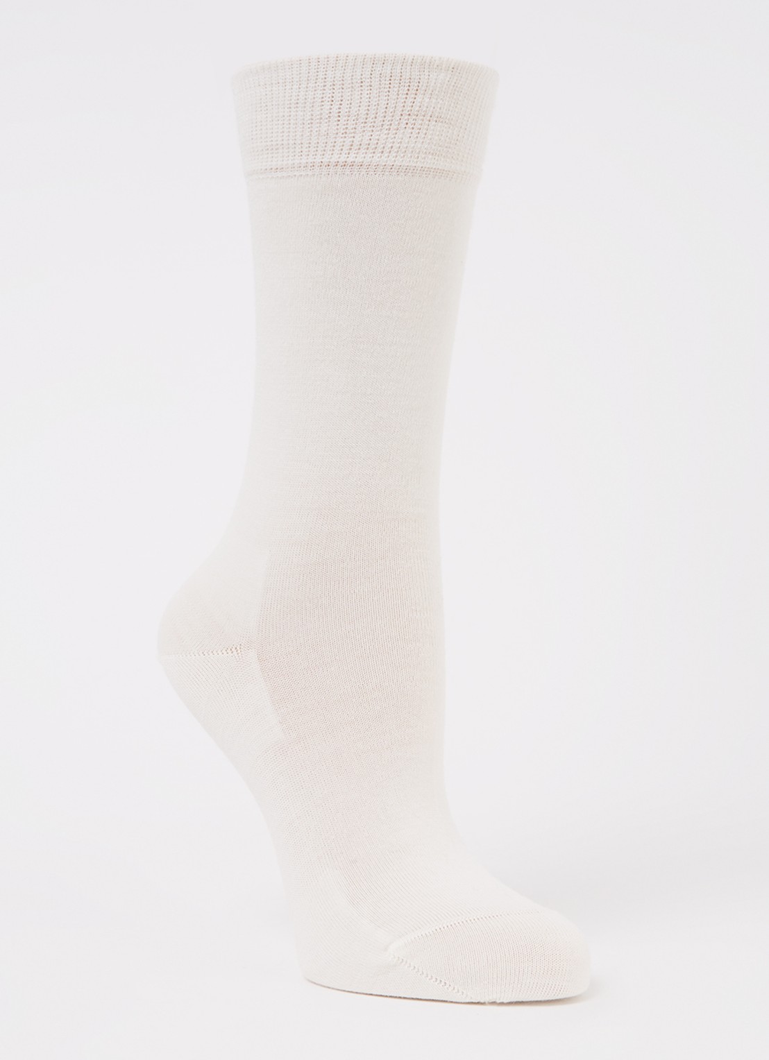 Falke Softmerino sokken in scheerwolblend - voorkant 3 ivoor