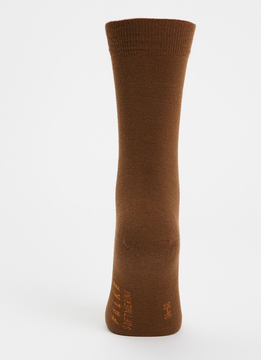 Falke Softmerino sokken in wolblend - voorkant 3 roestbruin