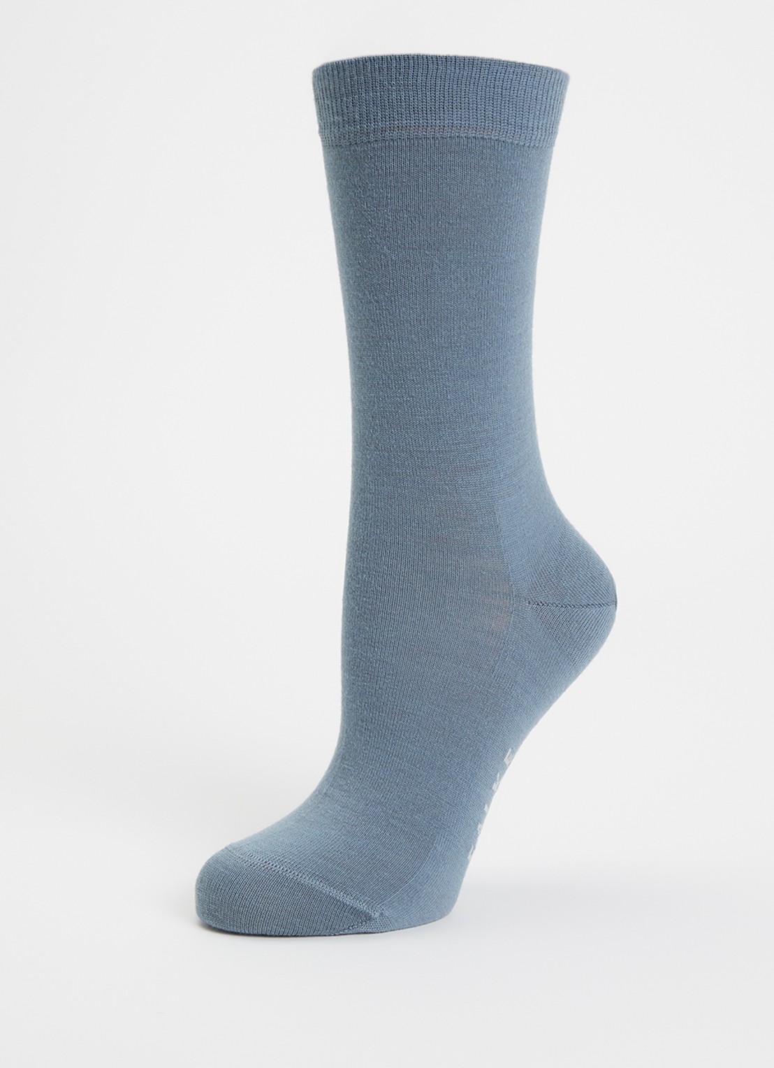 Falke Softmerino sokken in wolblend - detail 3 blauwgrijs