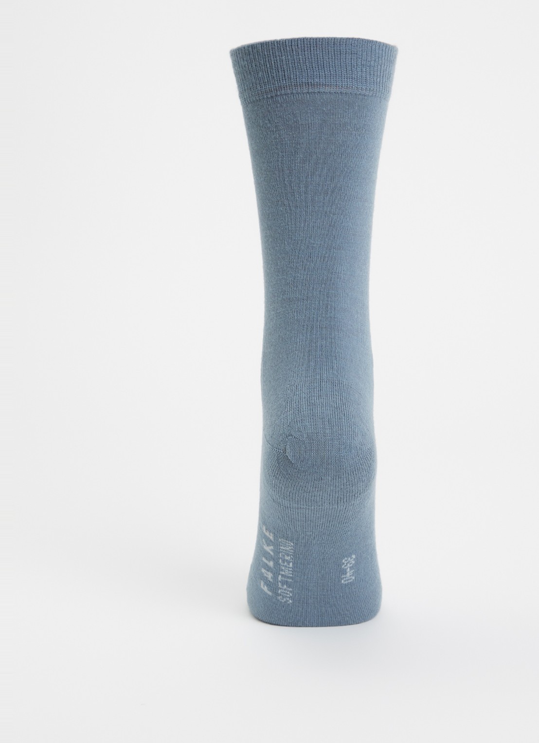 Falke Softmerino sokken in wolblend - voorkant 2 blauwgrijs