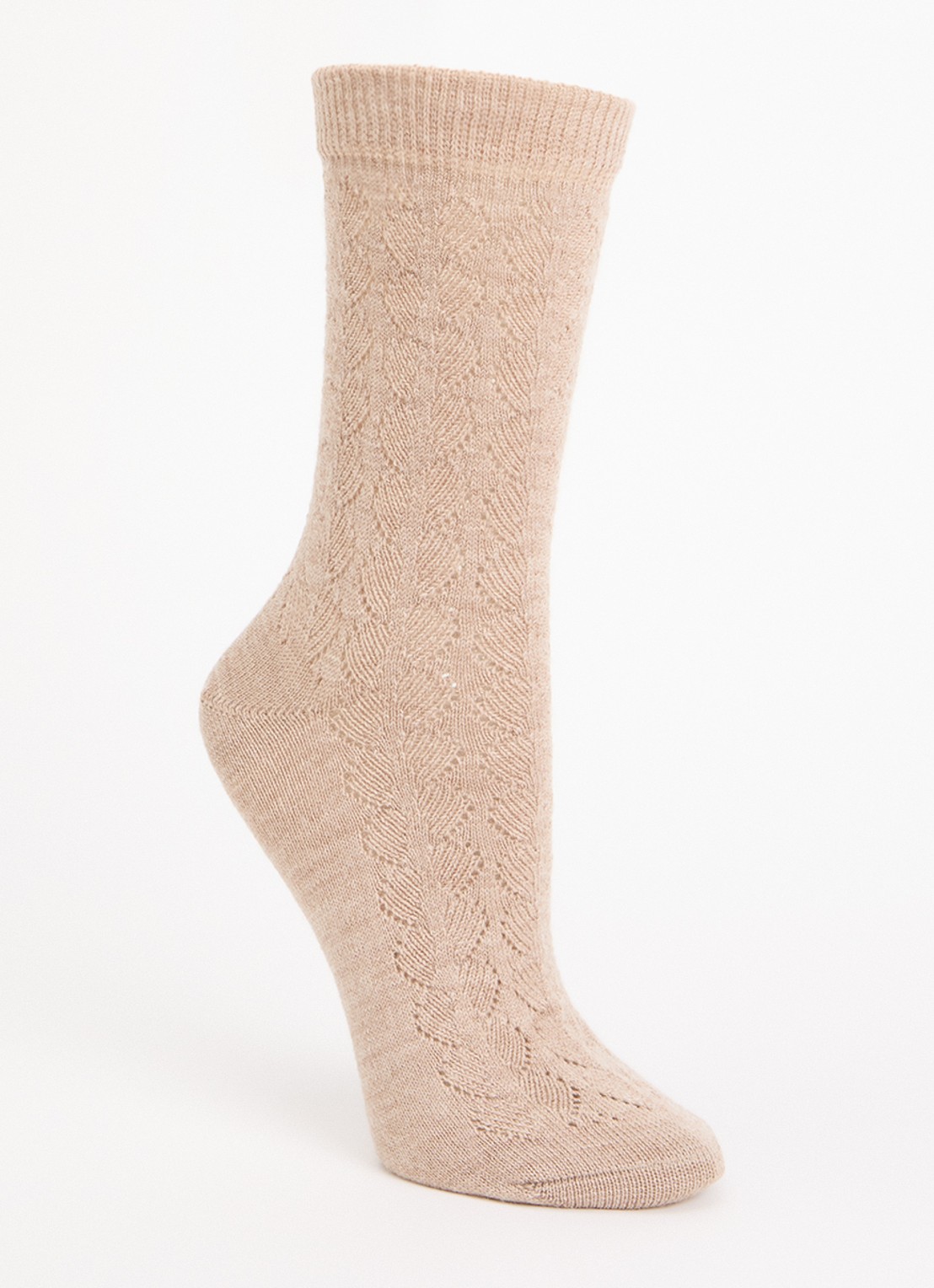 Falke Softmerino Special Edition sokken in wolblend - voorkant 2 zand