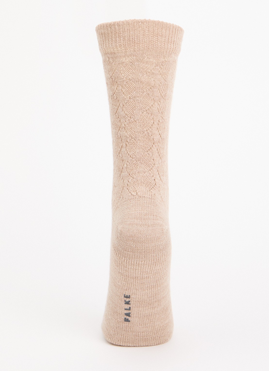 Falke Softmerino Special Edition sokken in wolblend - voorkant 3 zand