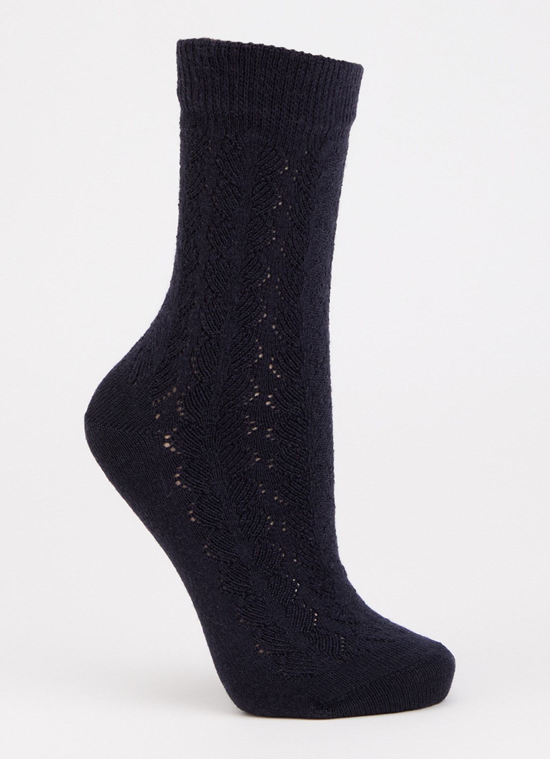 Falke Softmerino Special Edition sokken in wolblend - voorkant donkerblauw