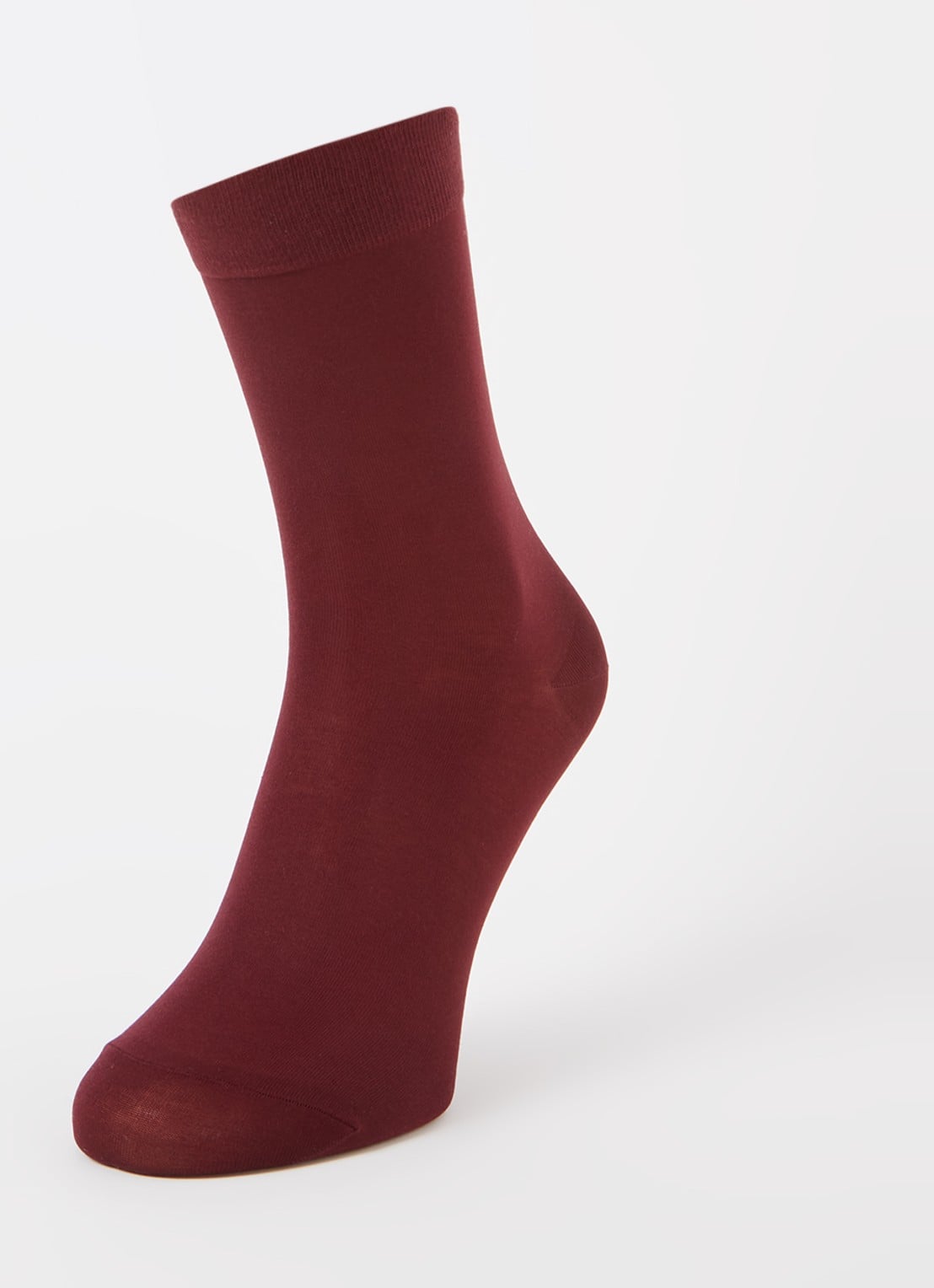 Falke Sokken in katoenblend - detail aubergine