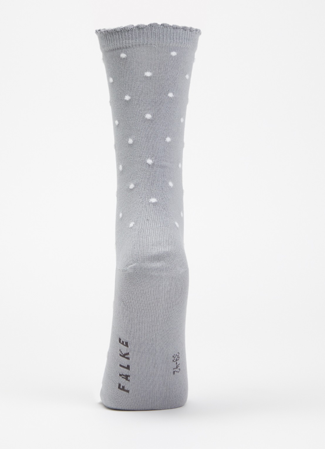 Falke Spike Dot sokken met stippenprint - voorkant 2 grijs