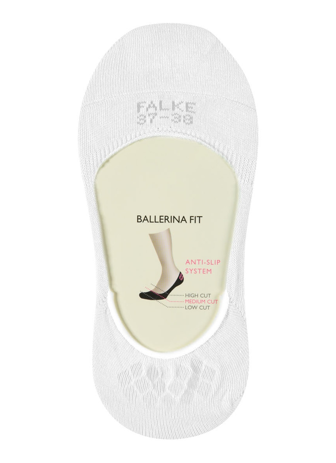 Falke Step sneakersokken met anti-slip - detail 3 wit