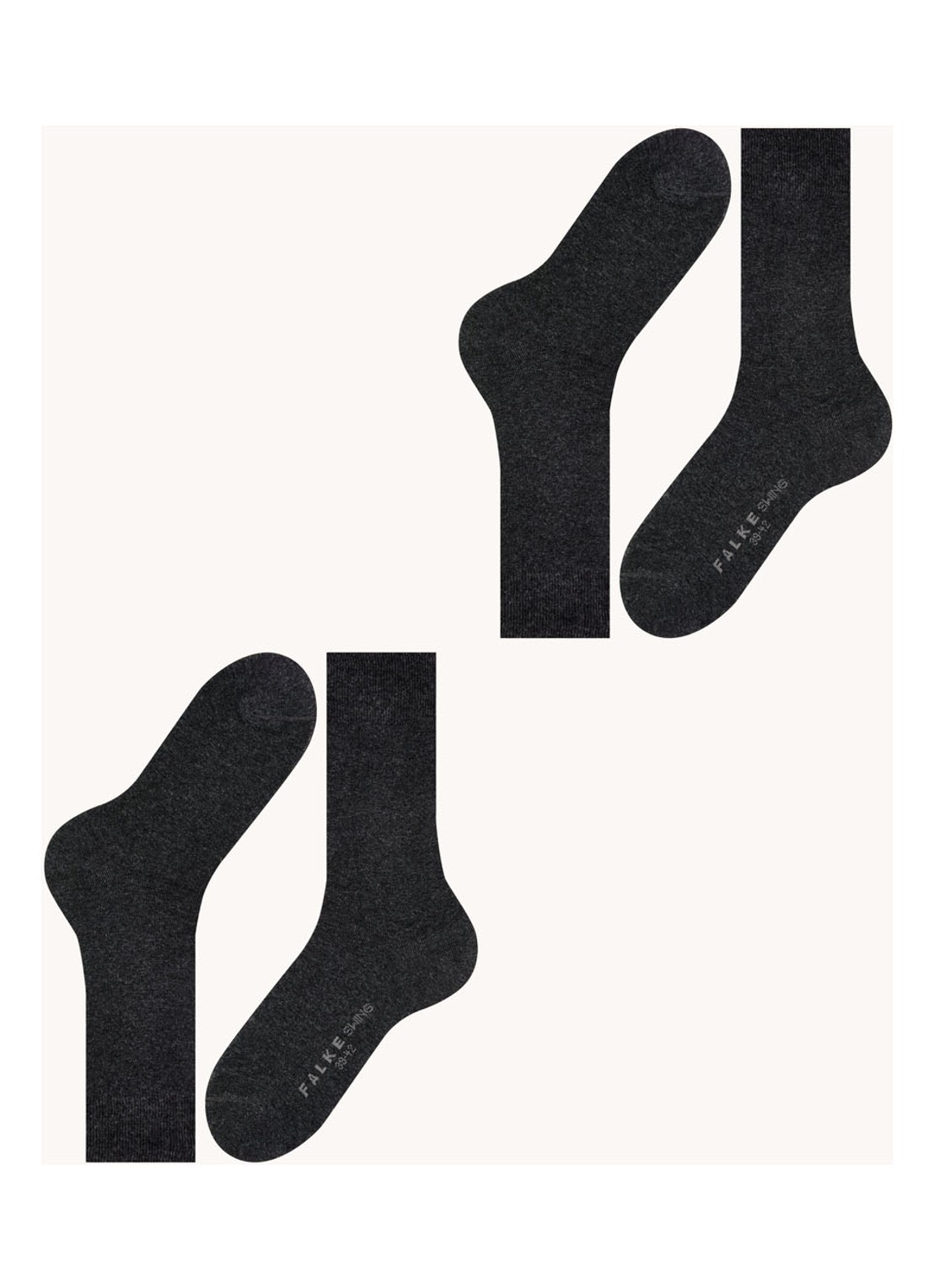 Falke Swing sokken in 2-pack - detail 4 antraciet