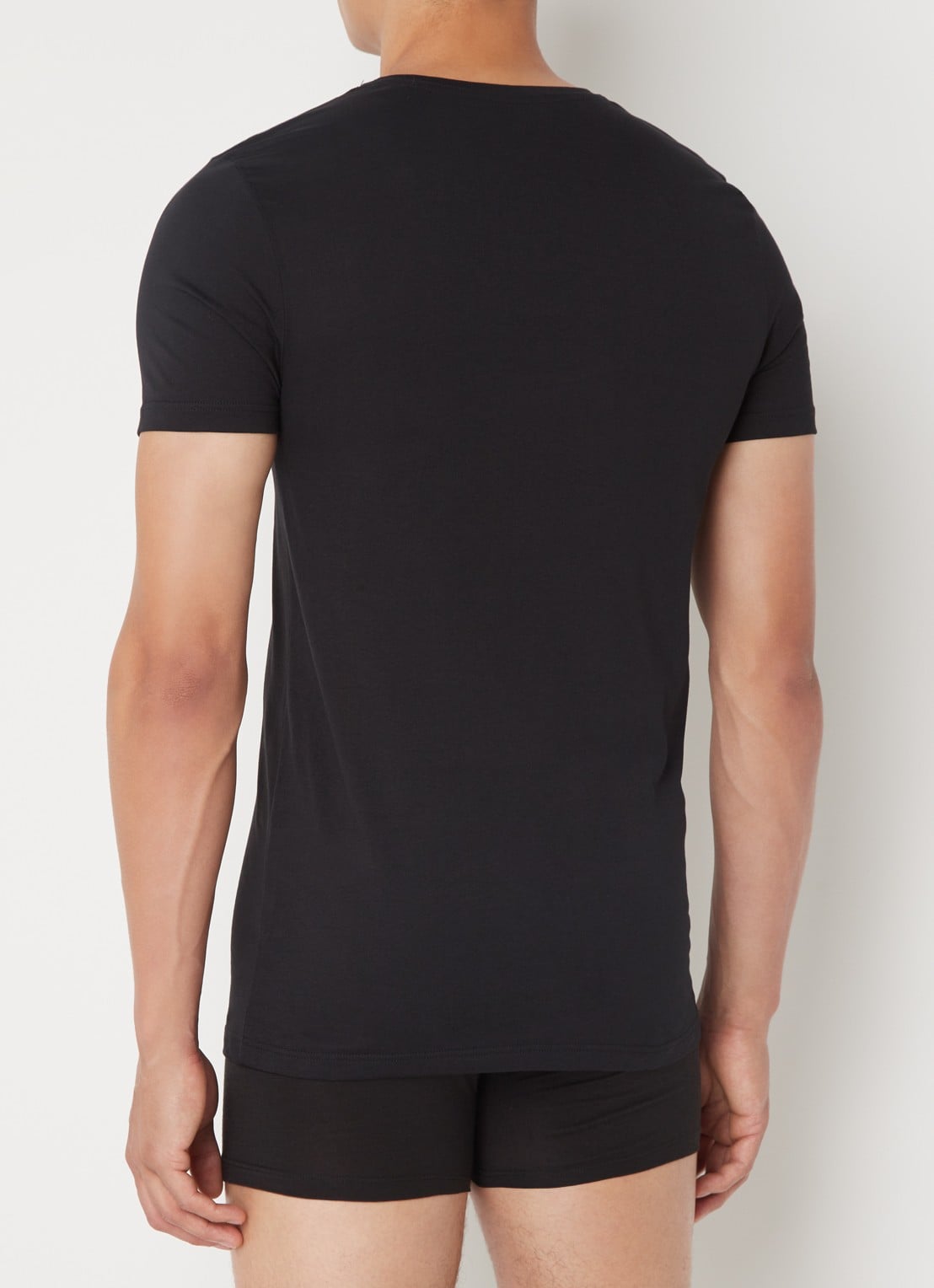 Falke T-shirt met ronde hals - achterkant 2 zwart