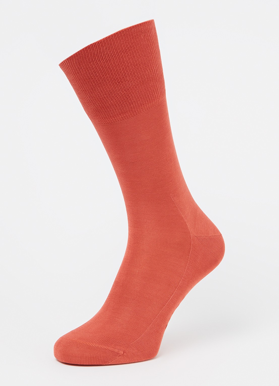 Falke Tiago sokken in  katoen blend  - detail oranjerood