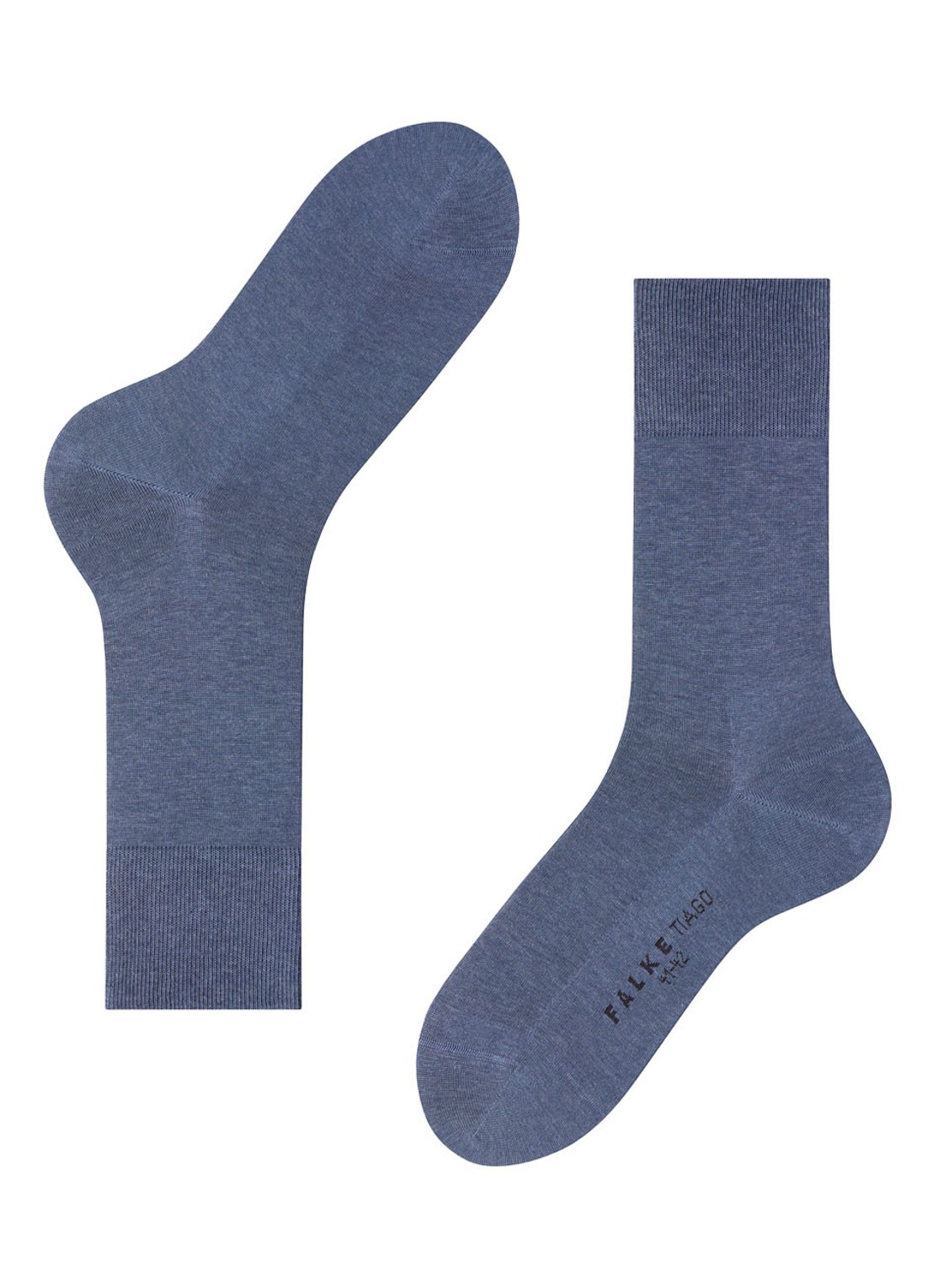 Falke Tiago sokken in uni met anti-slip - detail 2 middenblauw