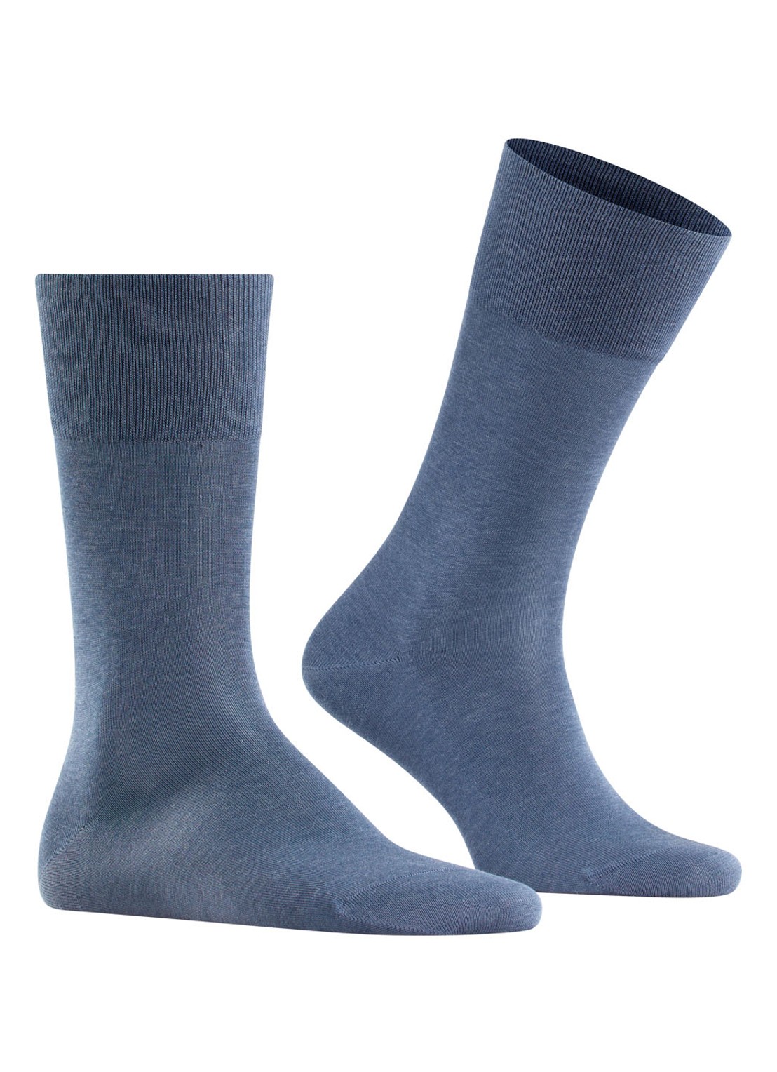 Falke Tiago sokken in uni met anti-slip - voorkant 7 middenblauw