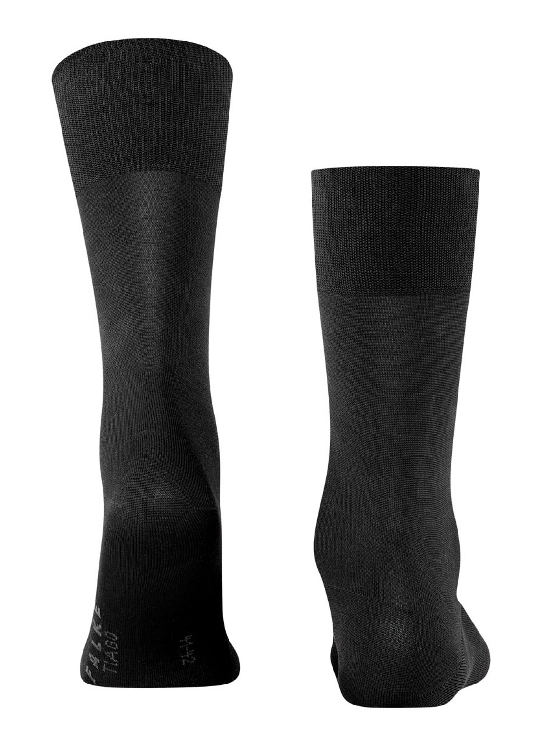 Falke Tiago sokken in uni met anti-slip - detail zwart