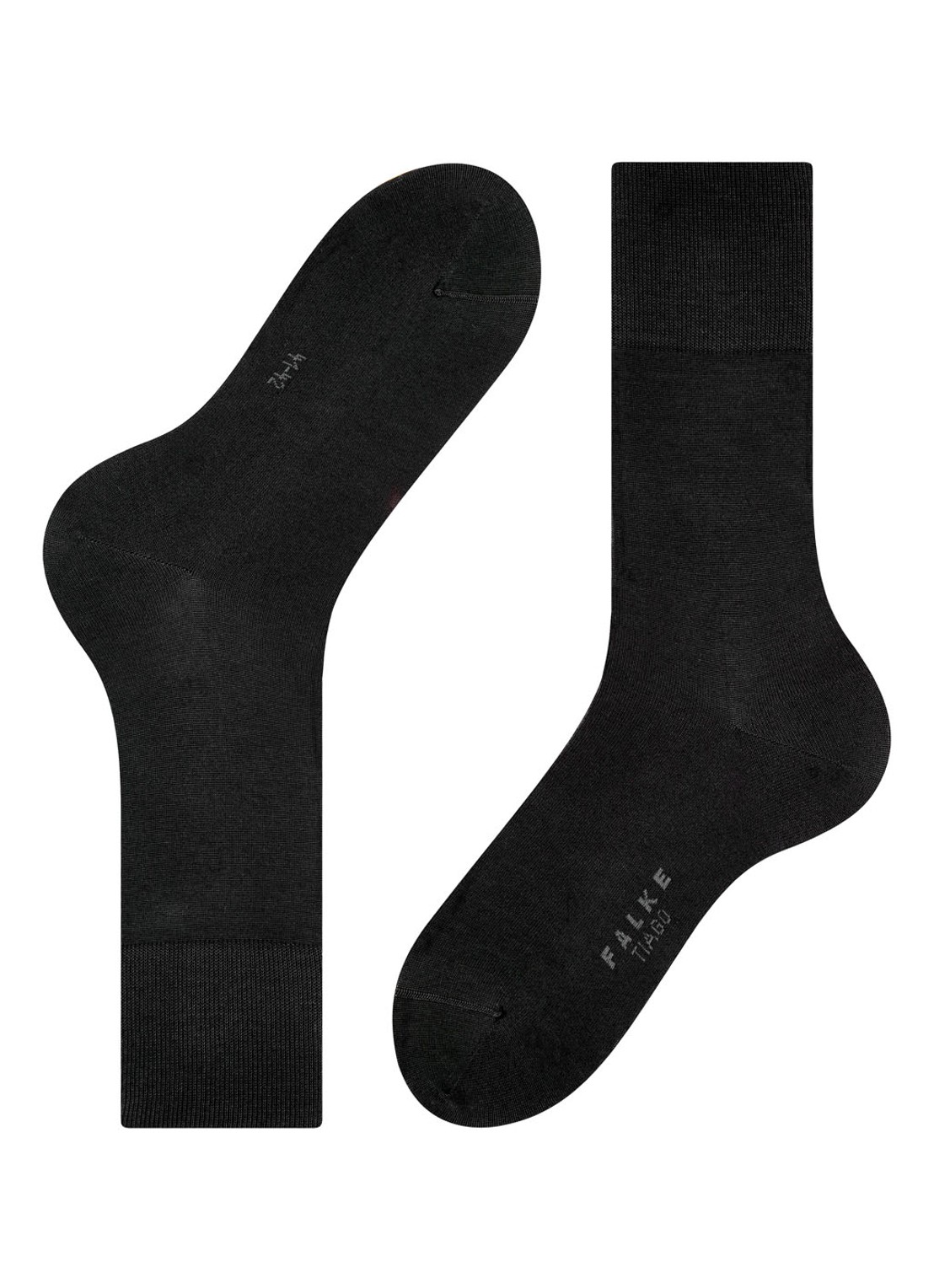 Falke Tiago sokken in uni met anti-slip - detail 2 zwart