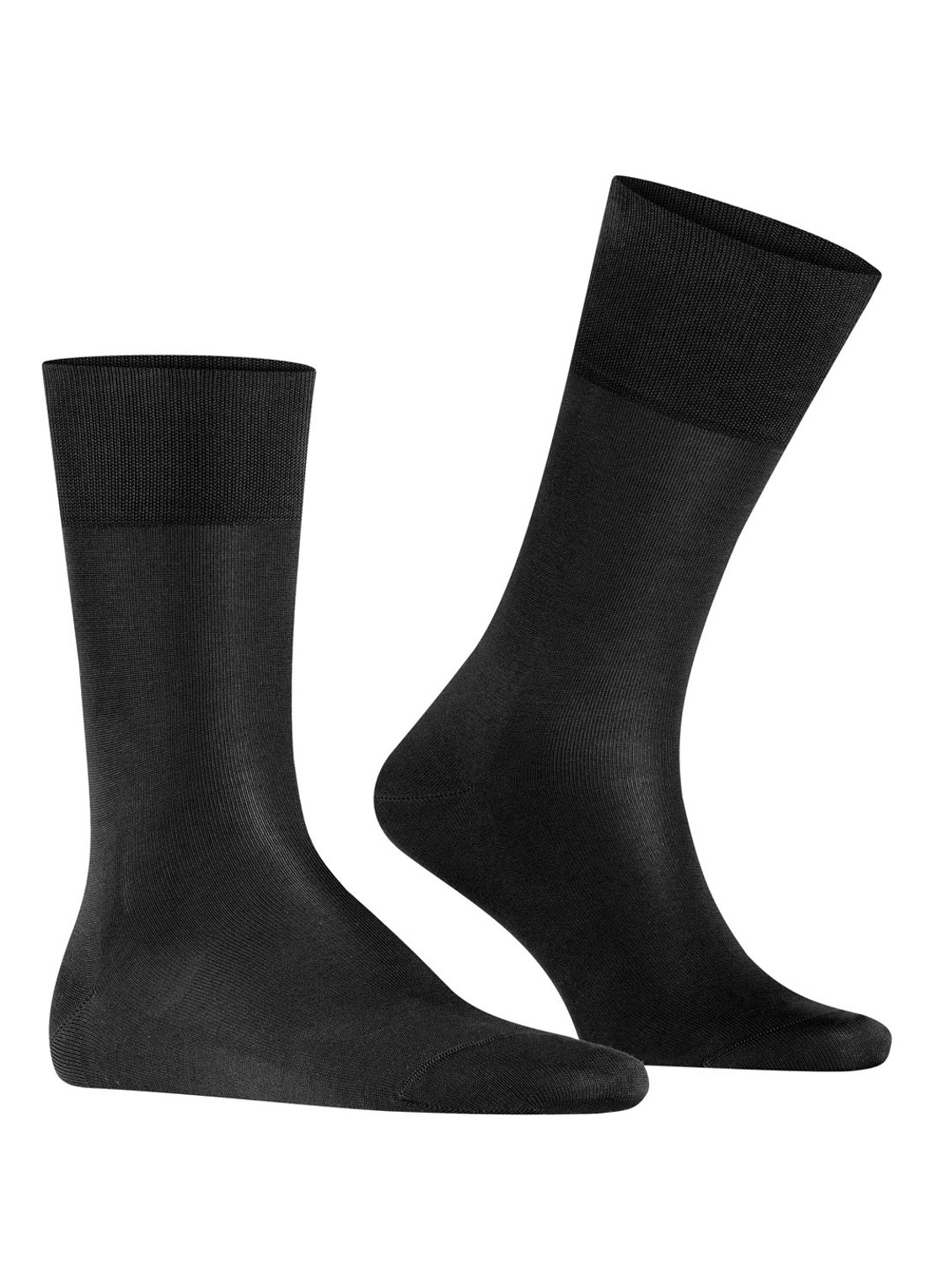 Falke Tiago sokken in uni met anti-slip - voorkant 7 zwart