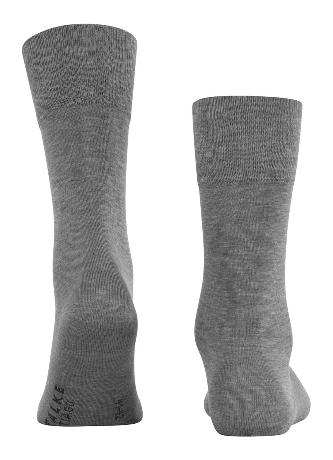 Falke Tiago sokken in uni met anti-slip - detail grijs
