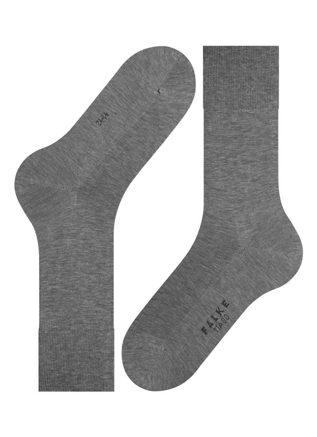 Falke Tiago sokken in uni met anti-slip - detail 2 grijs