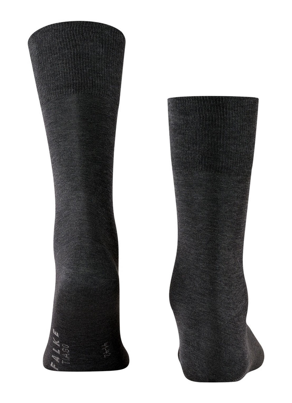 Falke Tiago sokken in uni met anti-slip - detail antraciet