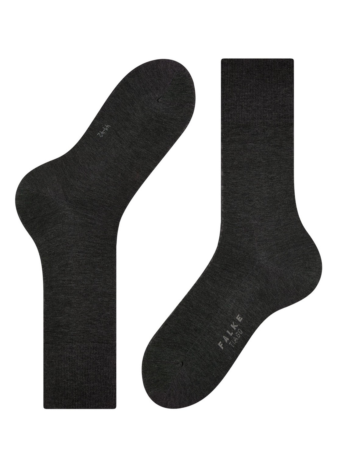 Falke Tiago sokken in uni met anti-slip - detail 2 antraciet