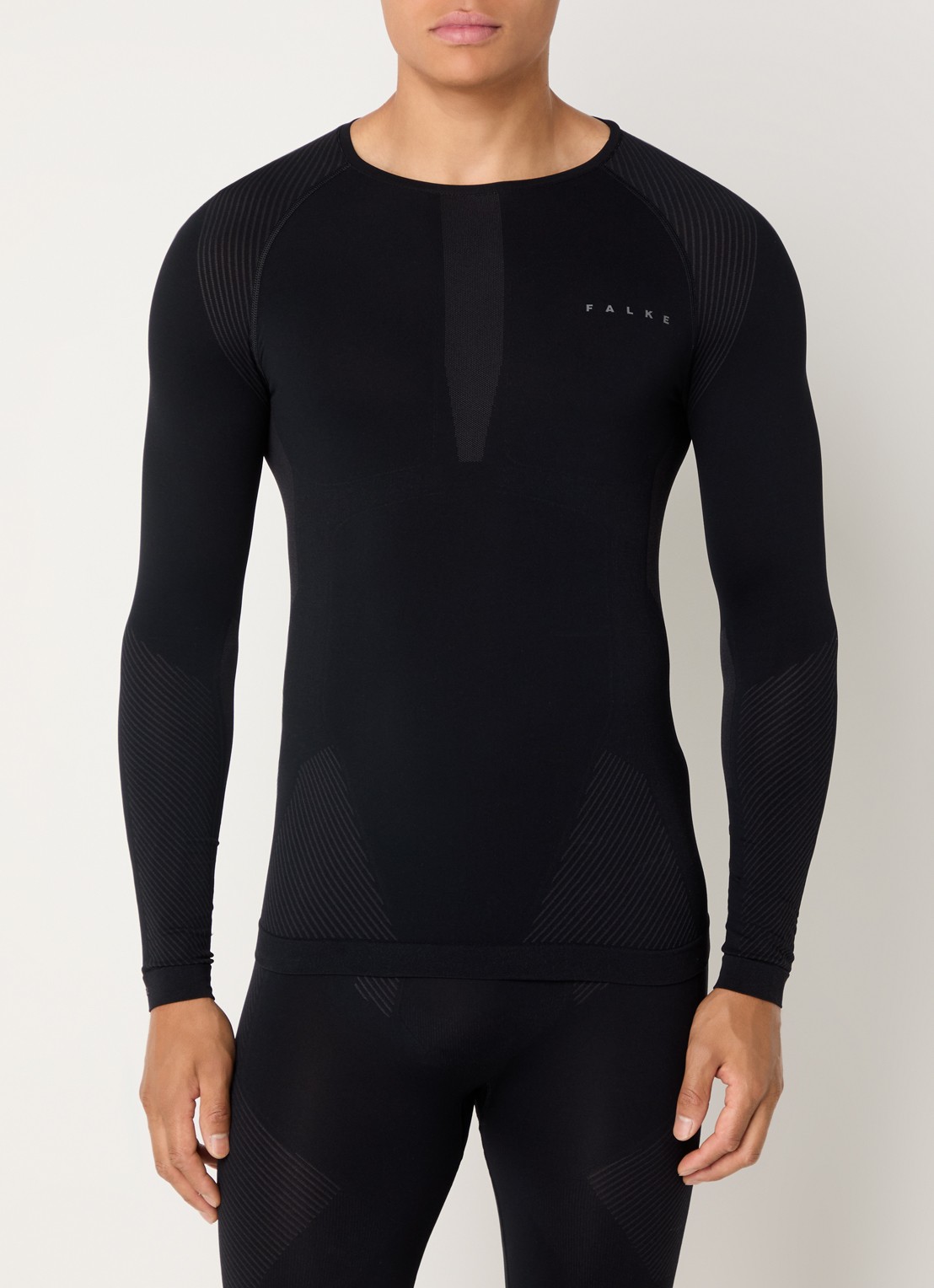 Falke Trainings longsleeve met logo - detail 3 zwart