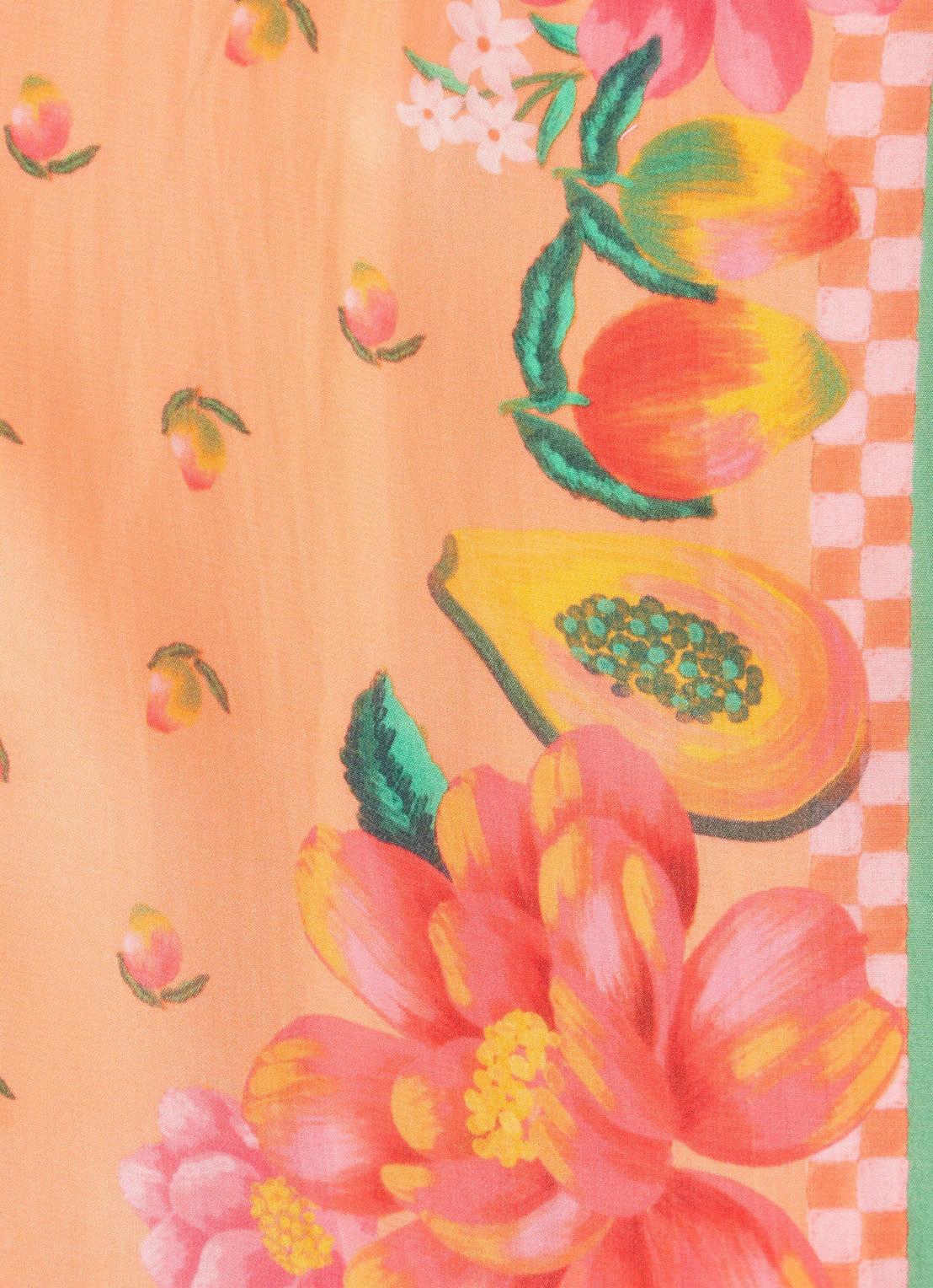 Farm Rio Blouse met bloemenprint  - detail 5 oranje
