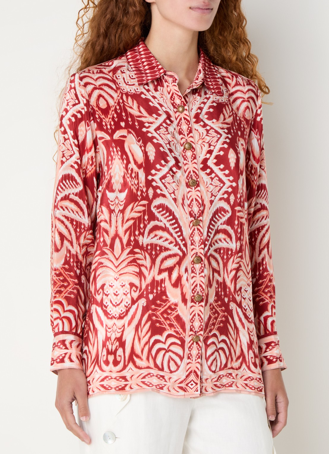 Farm Rio Blouse met print - detail 4 rood