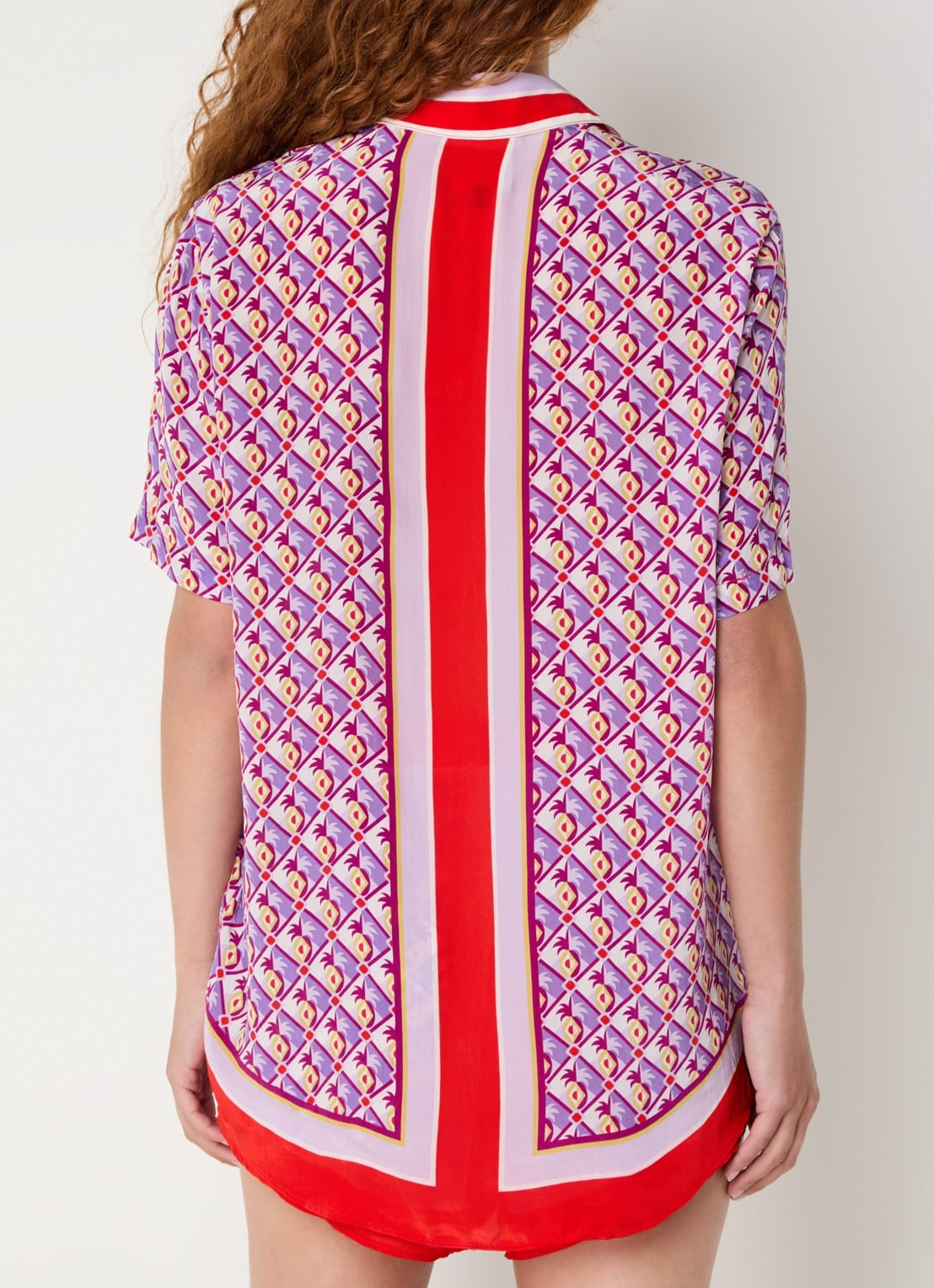 Farm Rio Blouse met print - achterkant rood