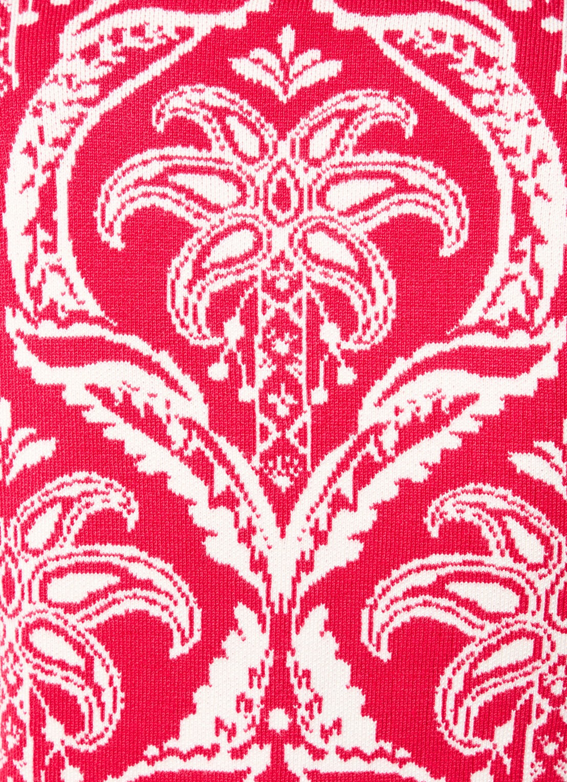 Farm Rio Fijngebreid cropped vest met print - detail 2 rood