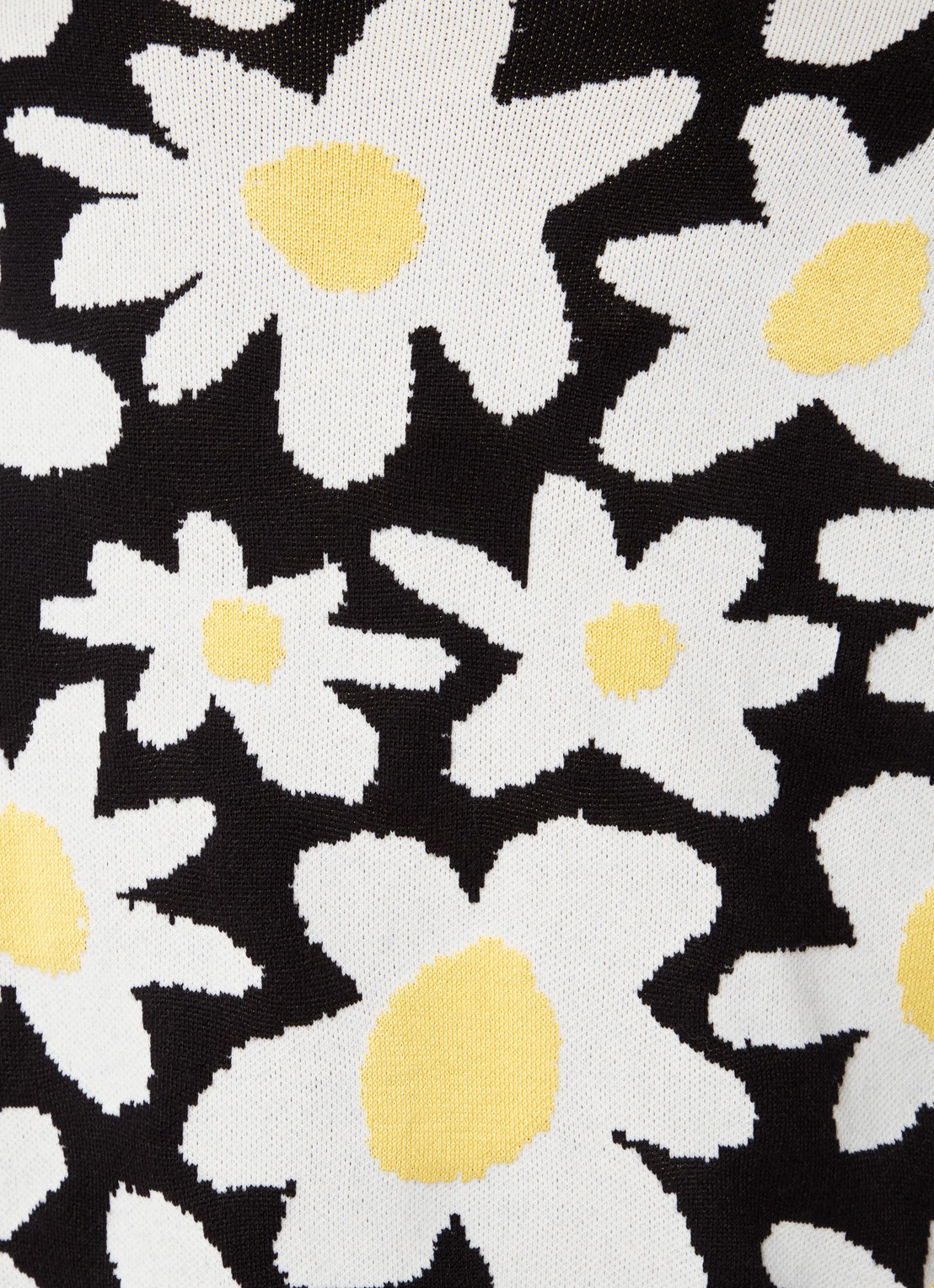 Farm Rio Fijngebreid vest met bloemenprint - detail 3 abrikoos