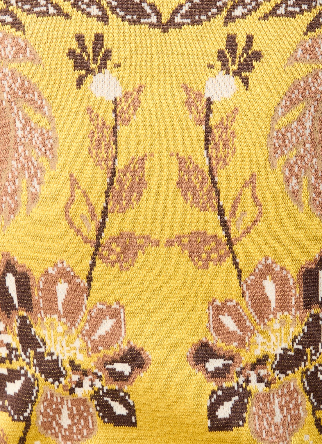 Farm Rio Fijngebreid vest met print - detail 4 geel