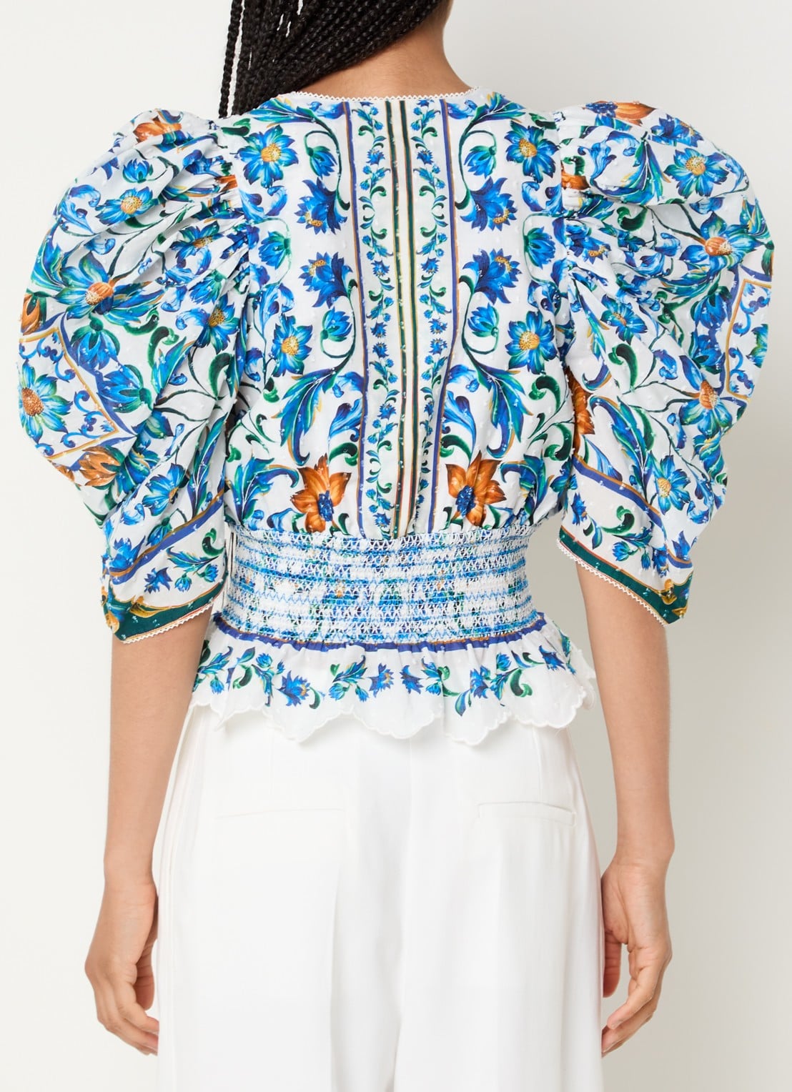 Farm Rio Flora tuniek met print - achterkant 4 blauw